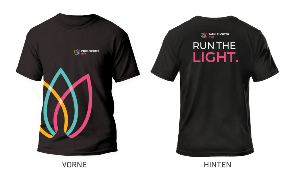 Funktionsshirt des Parkleuchten RUN, Vorder- und Rückseite